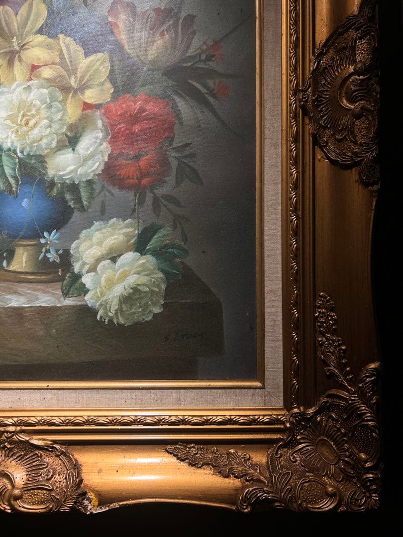 専用他の方発送×精密画　【静物】　肉筆　直筆サインあり