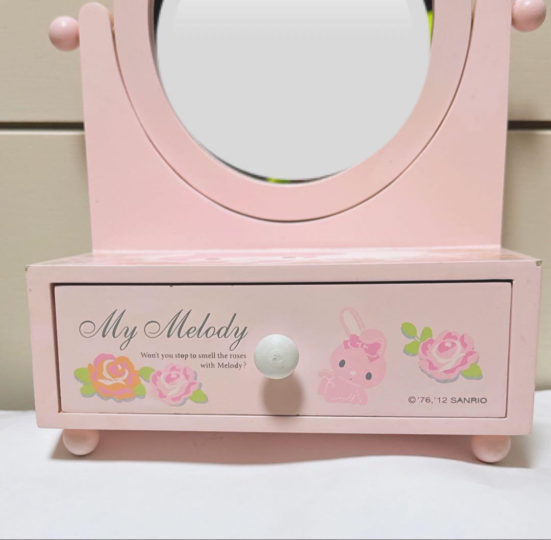 希少 レア ☆マイメロディ ローズガーデン シリーズ 木製 ミニドレッサー