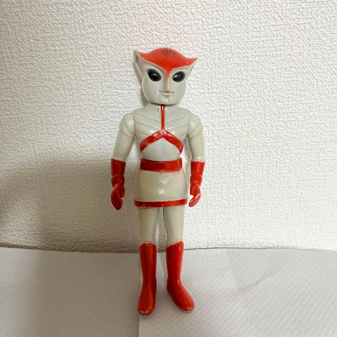 ⚠️レア　トリプルファイター　ミドルサイズ　当時物　ソフビ　ブルマァク