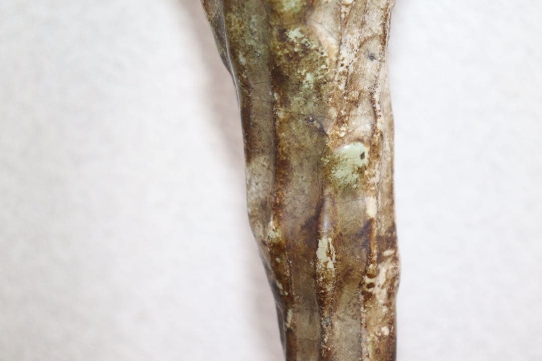 江戸中期　古萩　竹の子掛け花入　壁がけ　茶道具　送料込み250901