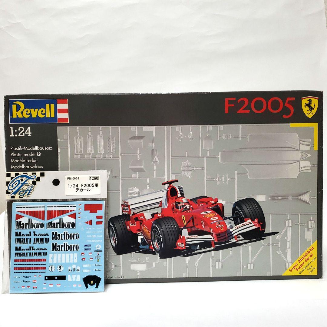 レベル フェラーリF2005 マルボロデカール付き 1/24 未組立中古品