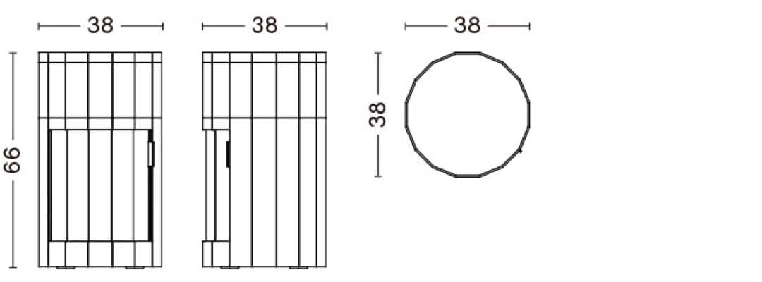 新品未使用 HAY FACET CABINET HIGH ミスティブルー