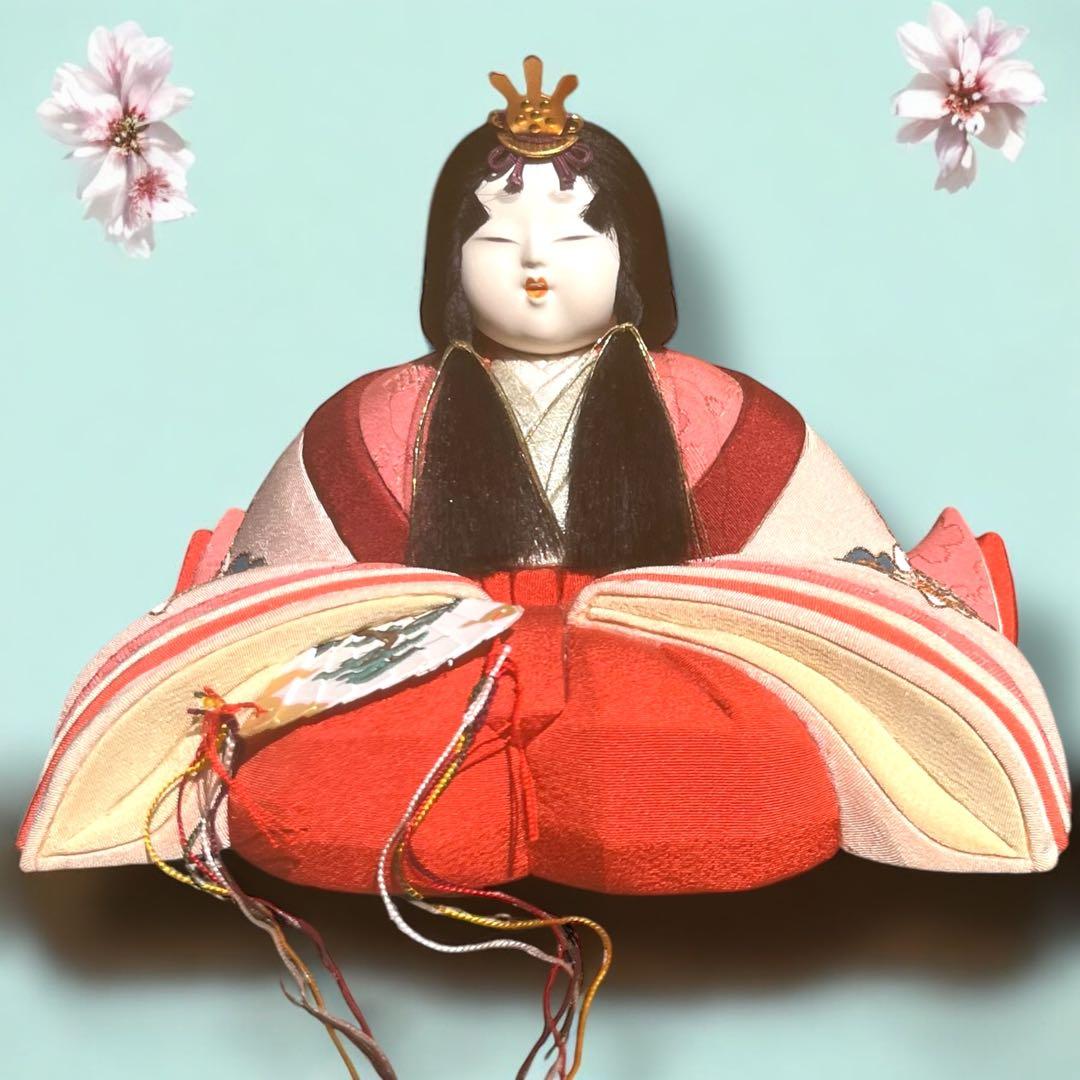 え 雛人形 無形文化財人形師 鈴木賢一 天宇 共箱 江戸 木目込み 人形