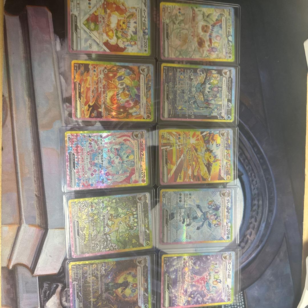 テラスタルフェス　ブイズsar10枚セット　デッキケース付き