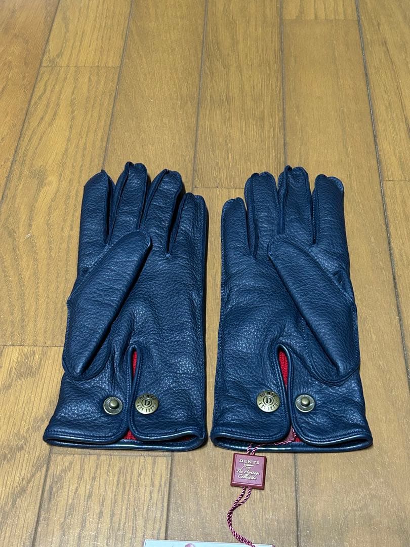 【SONOFRI】DENTS ディアスキングローブ ネイビー レザー手袋