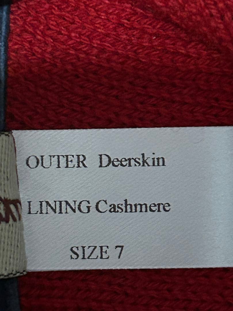 【SONOFRI】DENTS ディアスキングローブ ネイビー レザー手袋