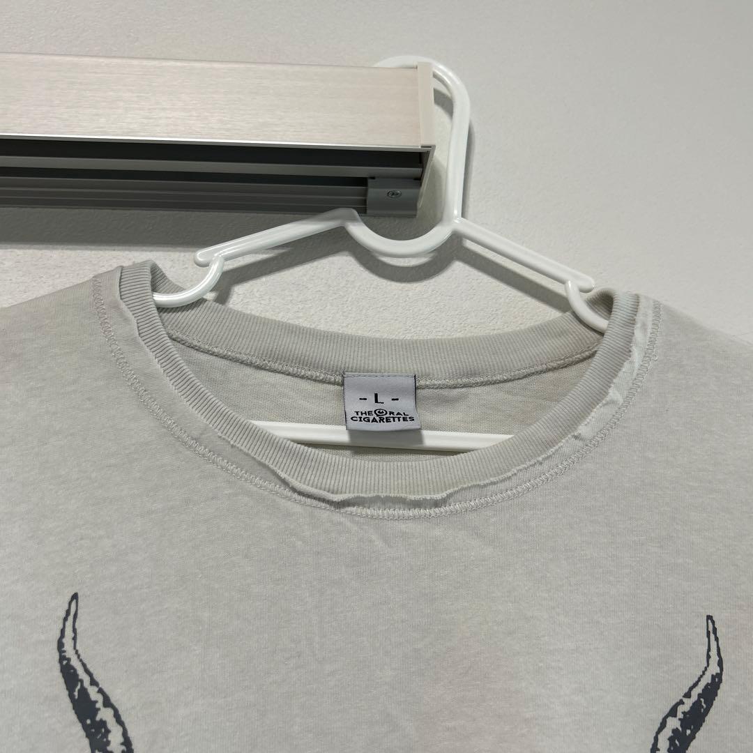 オーラル　ラビリンスビックシルエットTシャツ　白色