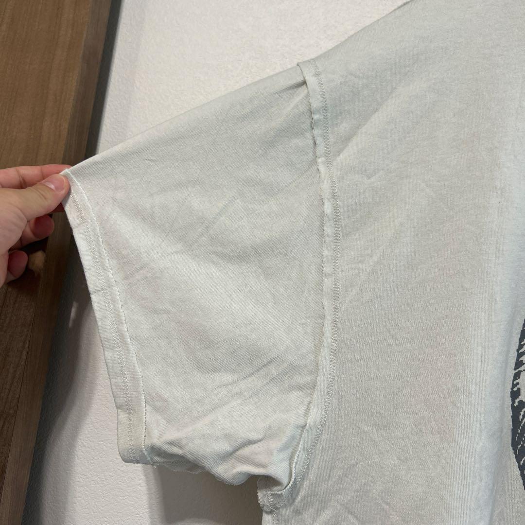 オーラル　ラビリンスビックシルエットTシャツ　白色