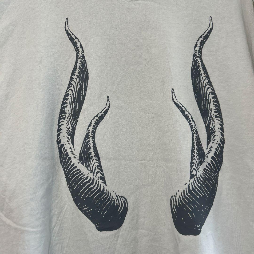 オーラル　ラビリンスビックシルエットTシャツ　白色