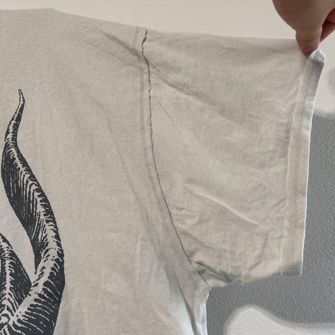 オーラル　ラビリンスビックシルエットTシャツ　白色