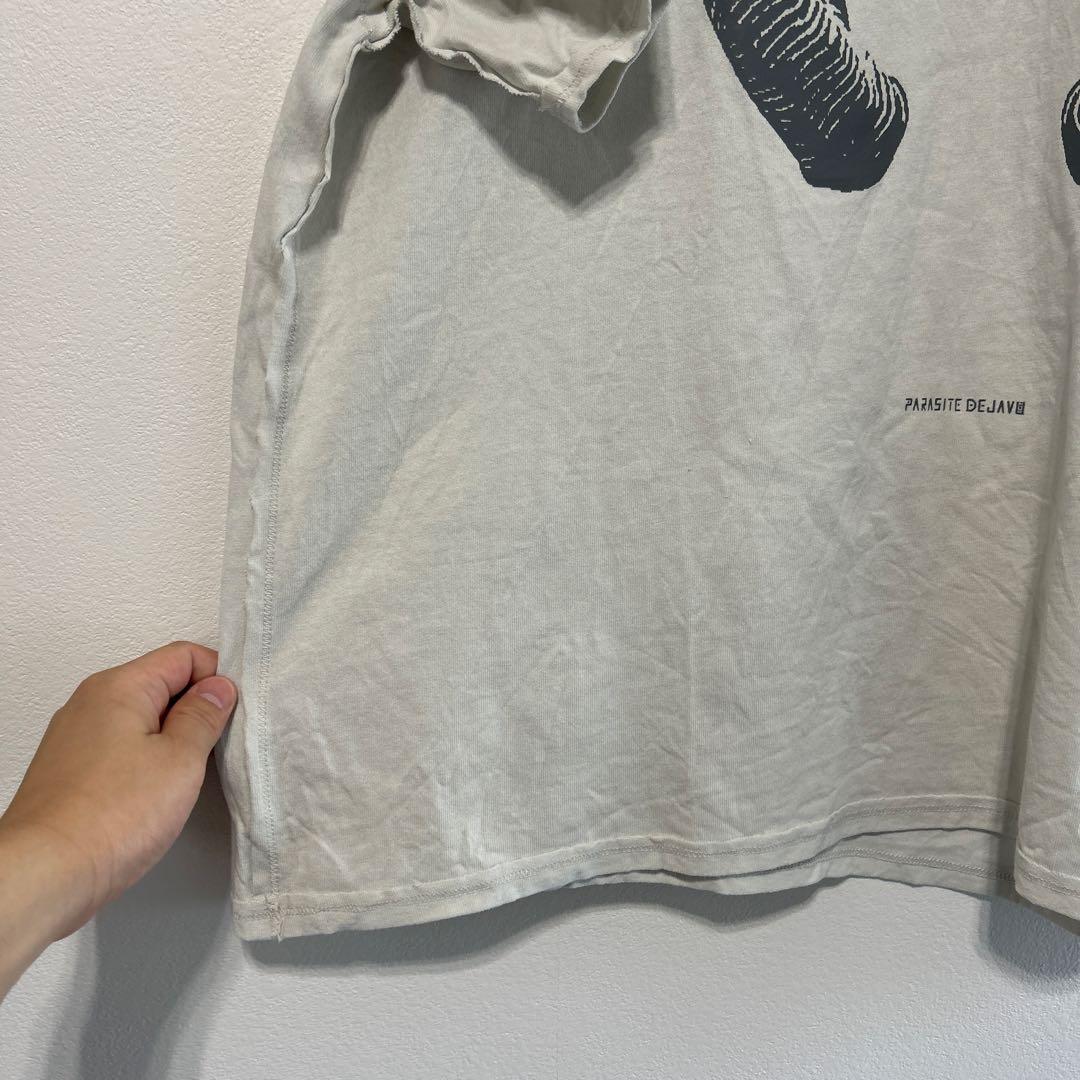 オーラル　ラビリンスビックシルエットTシャツ　白色