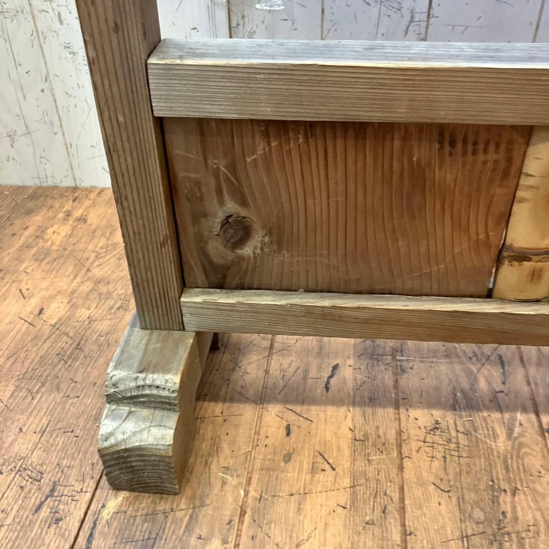 昭和レトロ 木製 竹 パーテーション 仕切り 間仕切り お座敷 古民家 古民具