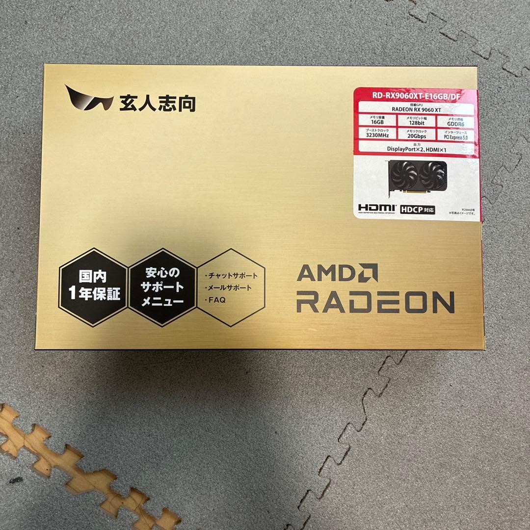 【保証書付き】玄人志向　RX9060XT 16GB【動作確認済み】