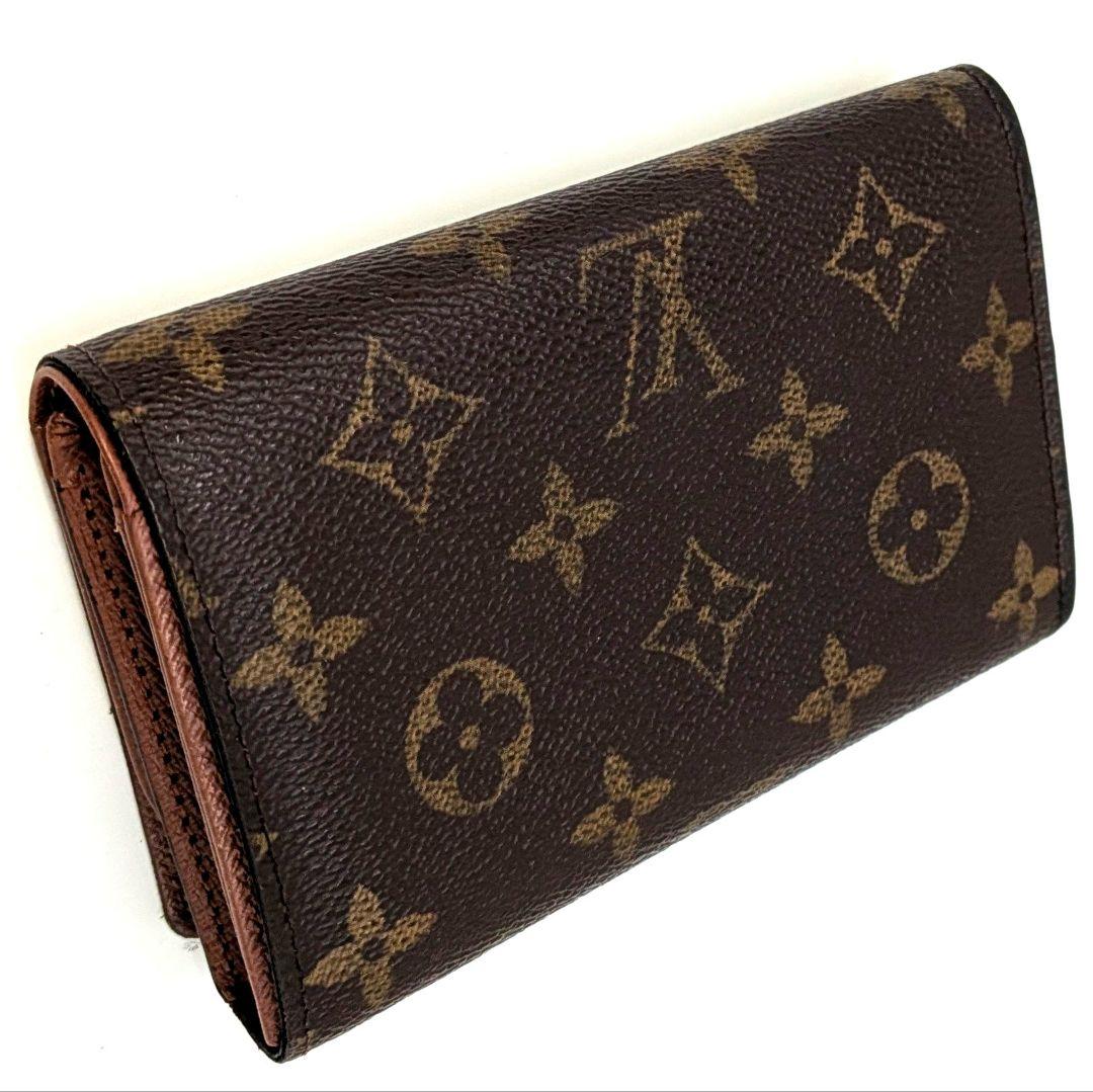 ルイヴィトン モノグラム ビエ トレゾール L字型ファスナー 折り財布 B12