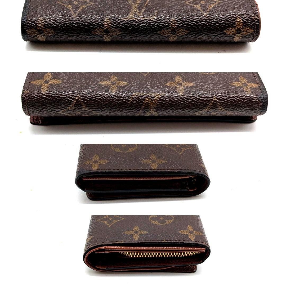 ルイヴィトン モノグラム ビエ トレゾール L字型ファスナー 折り財布 B12