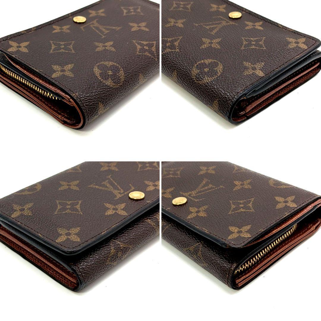 ルイヴィトン モノグラム ビエ トレゾール L字型ファスナー 折り財布 B12