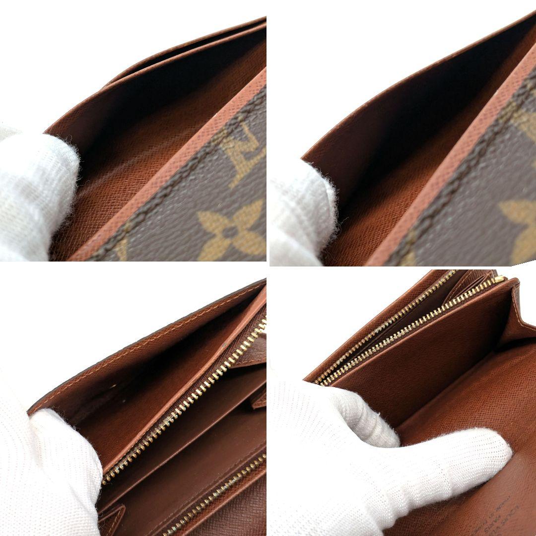 ルイヴィトン モノグラム ビエ トレゾール L字型ファスナー 折り財布 B12