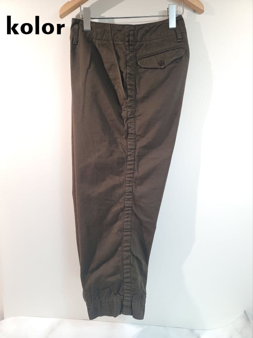 kolor / パッカリングパンツ /サイズ2 / ブラウン
