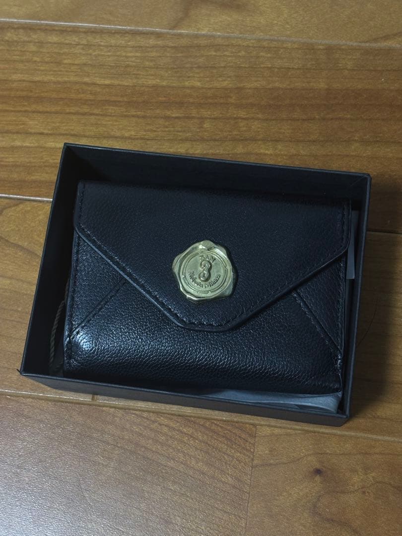 SAN HIDEAKI MIHARA 山羊革 3つ折り SMO-MGN ブラック