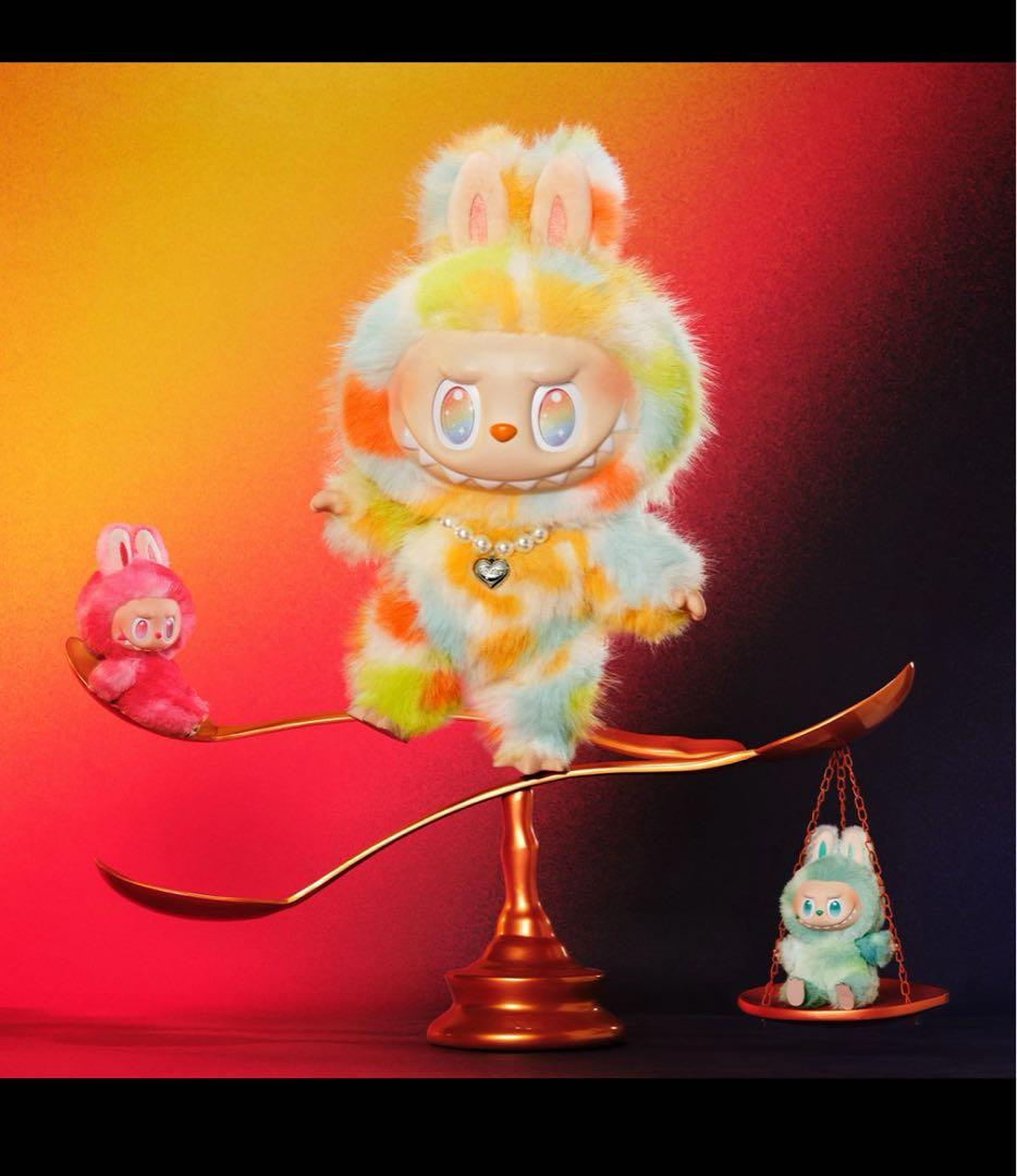 カラフルウサギ耳ぬいぐるみ