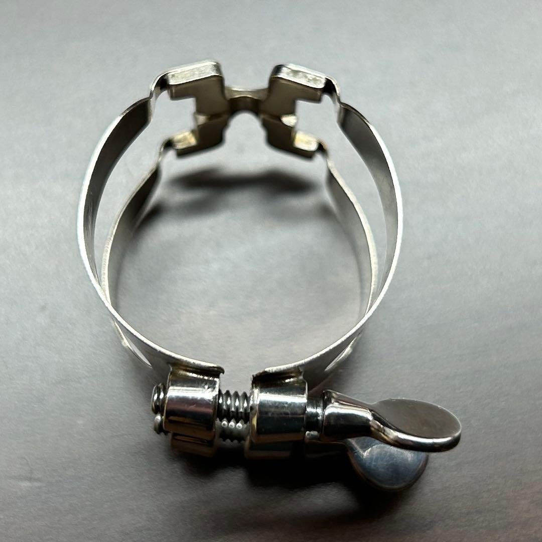 復刻版ハリソンリガチャー テナーサックス用　銀メッキ 中古品