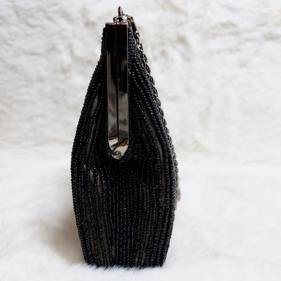 【新品】東京イギン ビーズバッグ ハンドバッグ 総ビーズ刺繍 希少 パーティー