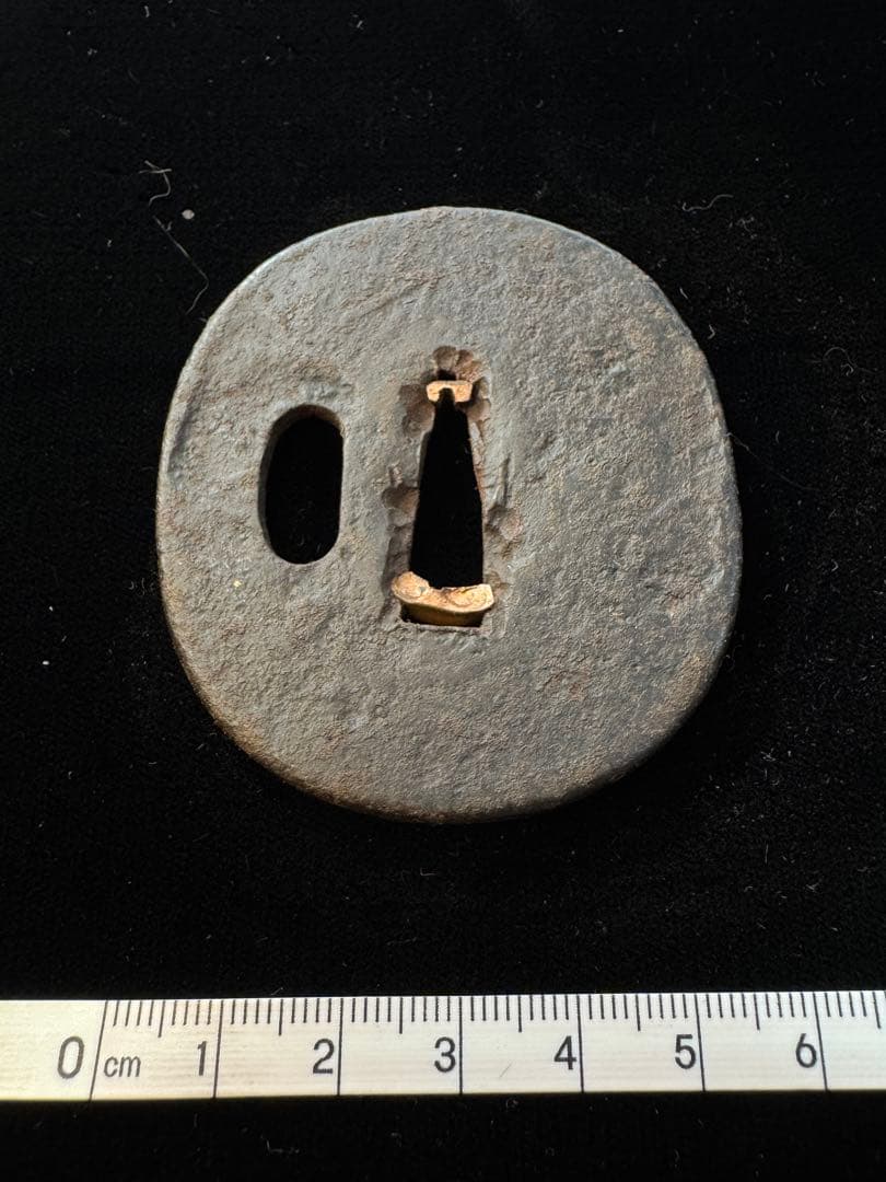 無銘 鉄地鐔 鍔 拵 日本刀 刀装具 骨董 古美術 江戸時代 脇差