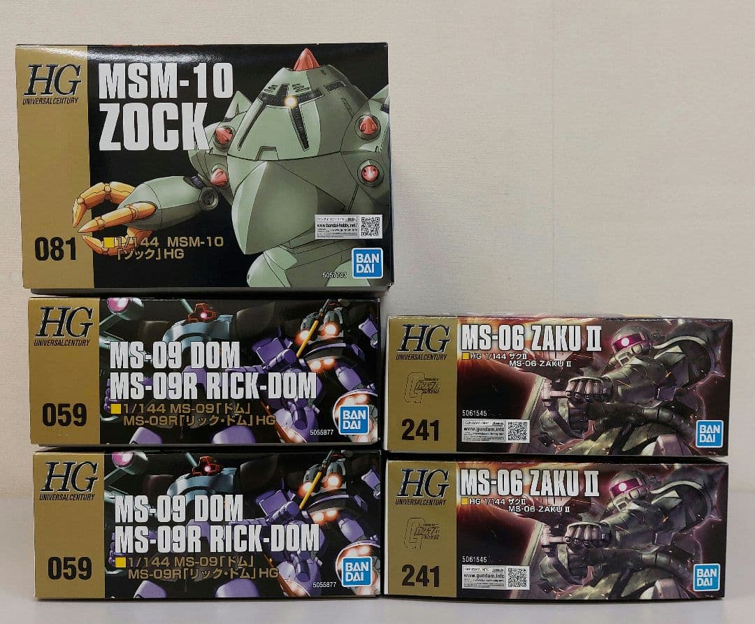 HGUC 1/144 ドム/リック・ドム　２個　HGUC 1/144 ゾック　他