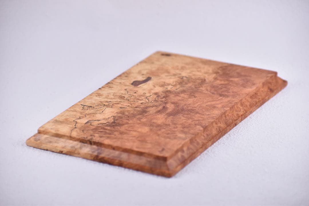 No.334花梨瘤紅白スポルテッドのトレー