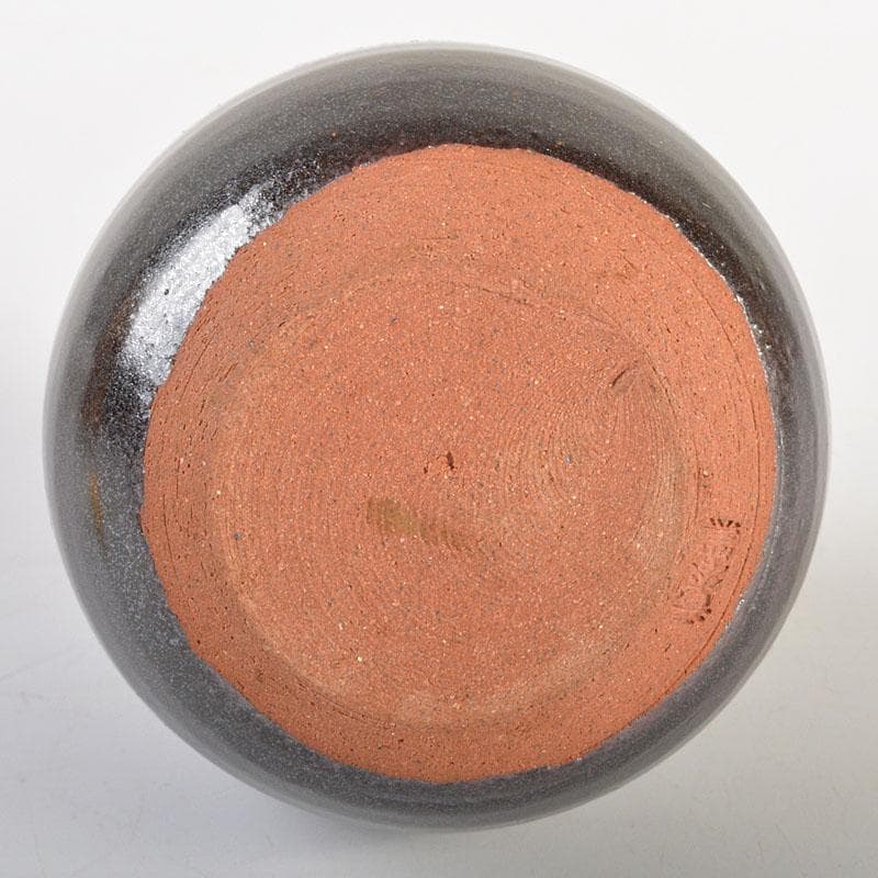 茶道具　京焼　竜谷窯　宮川香雲造　茶入　仕覆付　共箱　V　6827