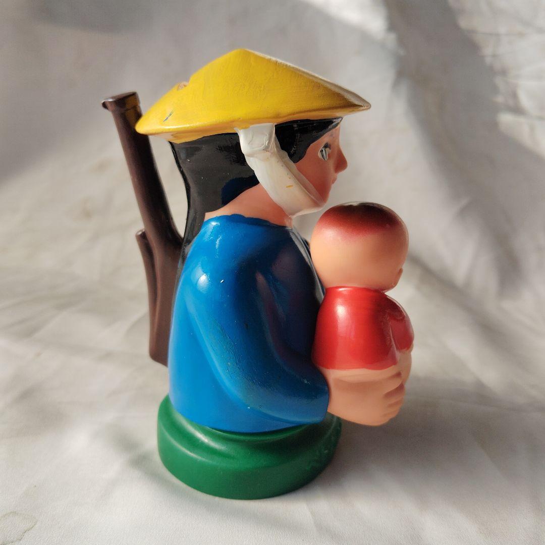 昭和レトロ 当時物 ベトナムに母と子の保険センターを！ ソフビ 貯金箱