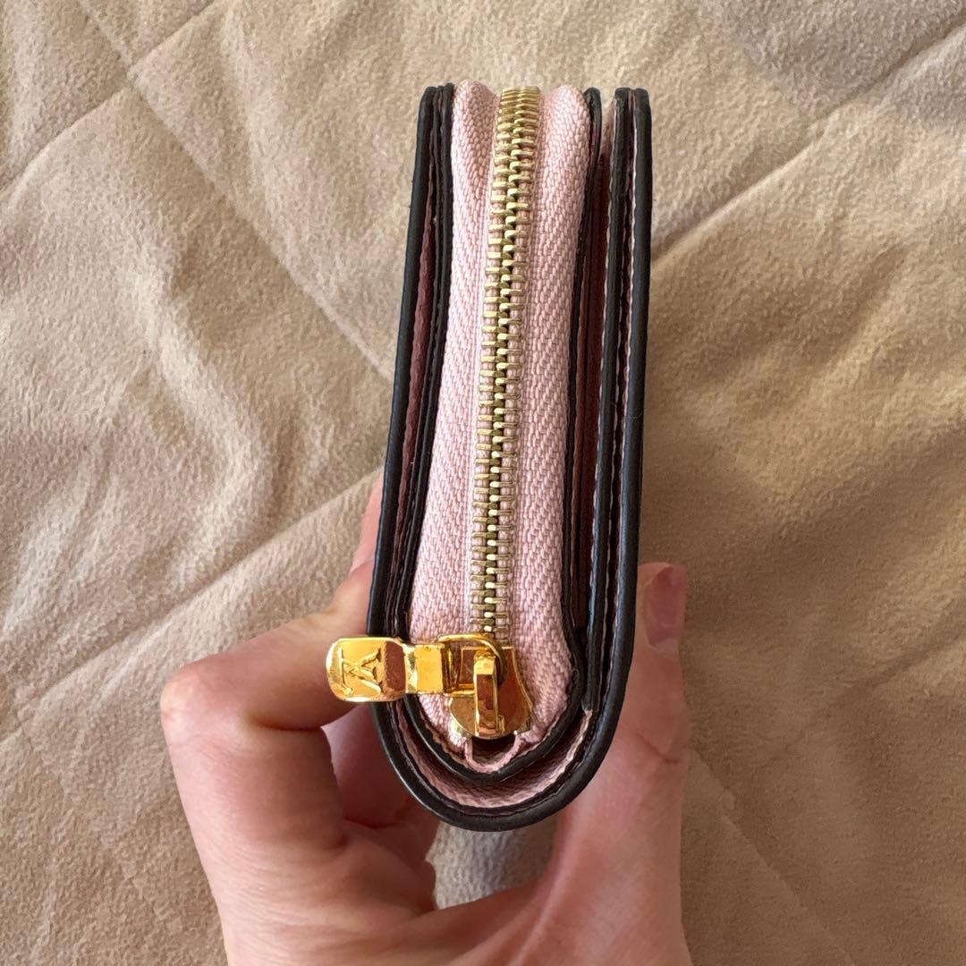 最終値下げ⭐︎ LOUIS VUITTON 二つ折り財布 ピンク/ブラウン