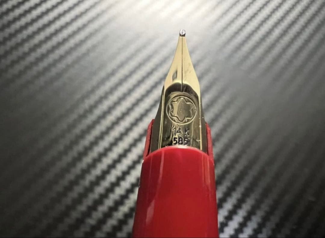 モンブラン 万年筆 美品 ジェネレーション レッド M