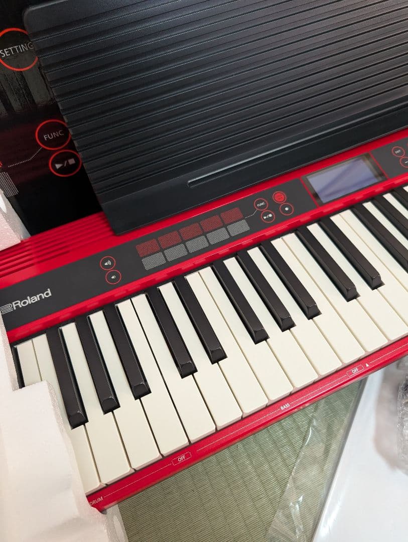 【美品・動作確認済】Roland Go:Keys 61鍵 レッド　ソフトケース