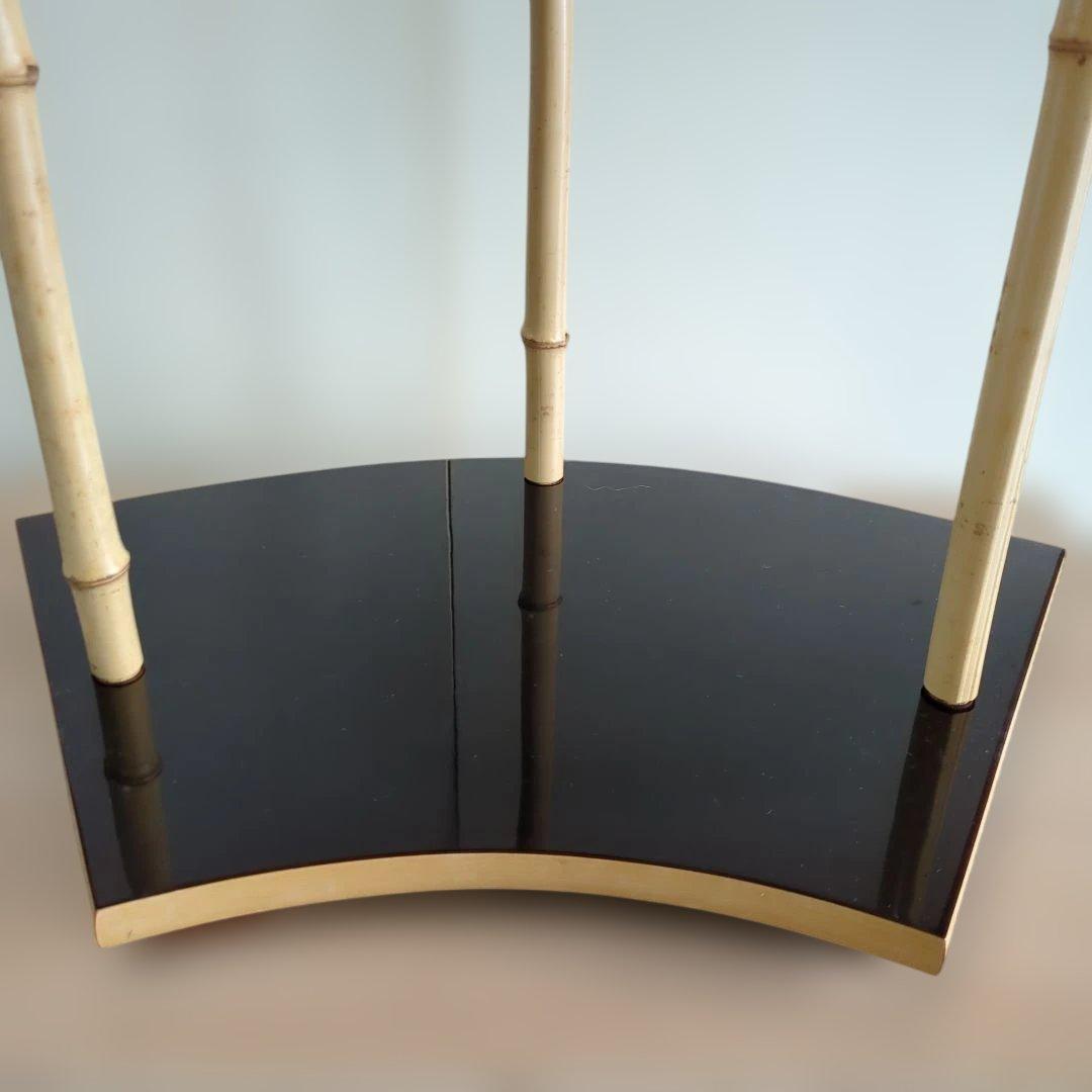 扇面棚 即中斎好 茶道具　棚　木製　漆器　組み立て式　在銘　木箱