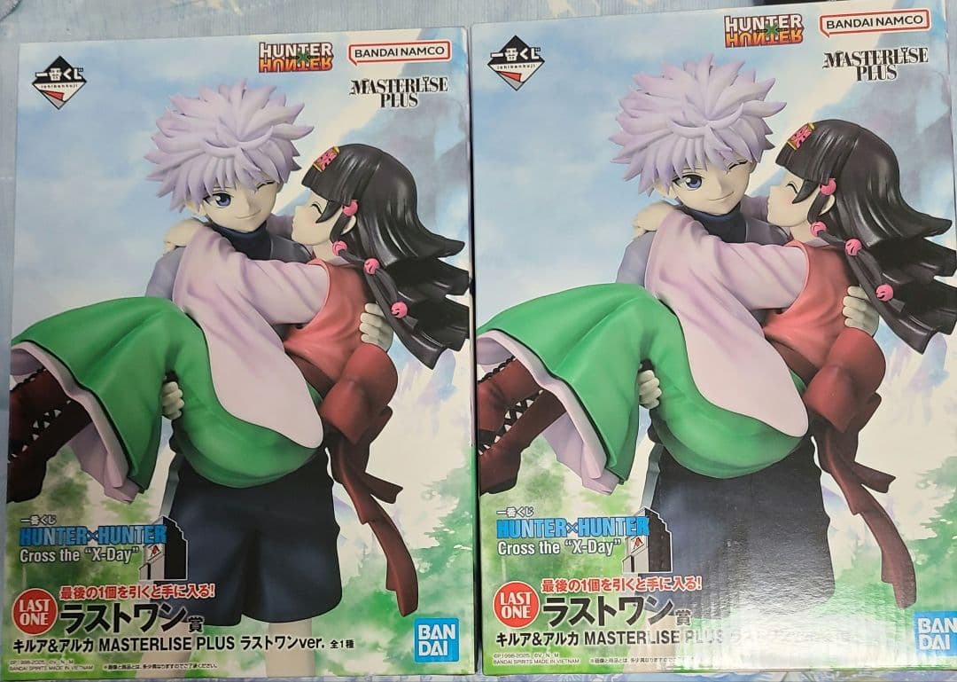 【未開封、即日発送】一番くじハンターハンター ラストワン賞 キルア＆アルカ2体