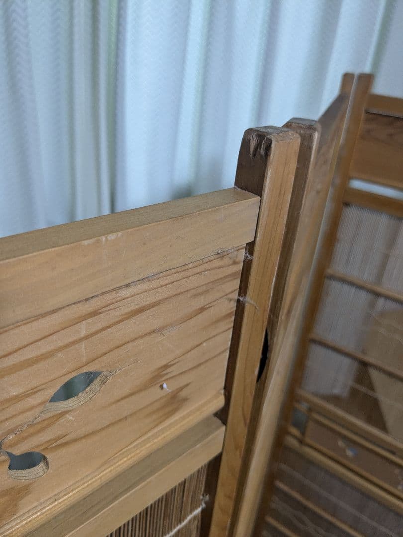 透かし彫り 簾屏風 パーテーション 衝立 間仕切り 昭和レトロ 古民家