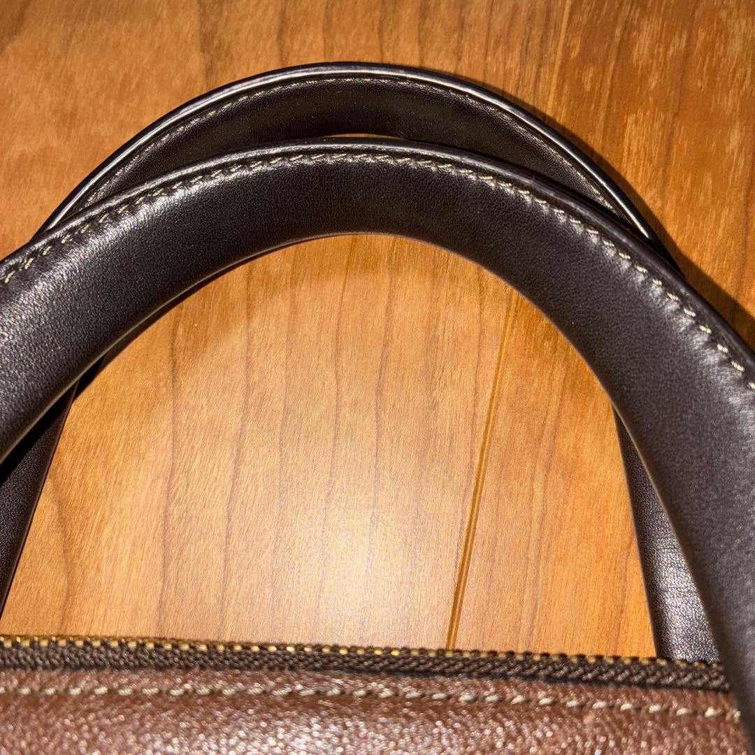 TUMI ブラウン レザー ビジネスバッグ