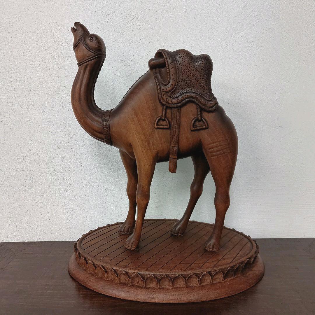 モロッコ 木彫 彫刻 Camel ラクダ