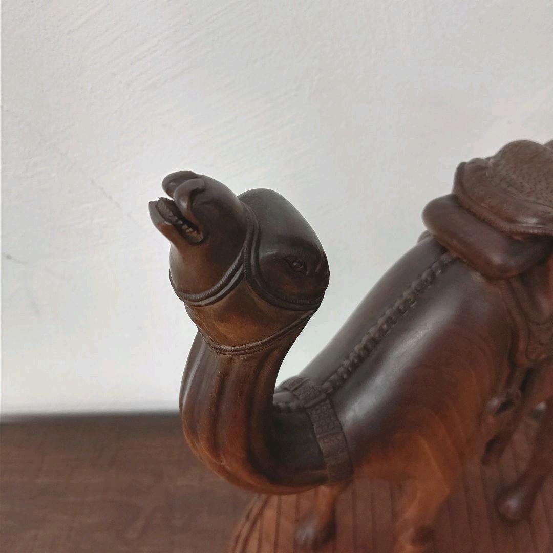 モロッコ 木彫 彫刻 Camel ラクダ