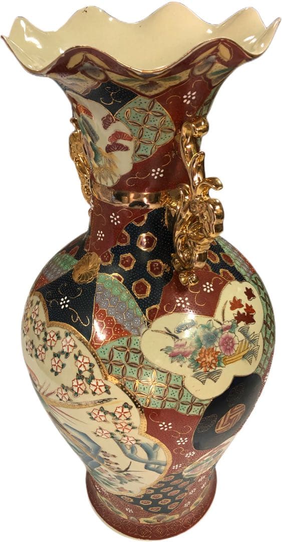 い*ち様 業者買取品！昭和レトロ 飾壺 沈香壺 孔雀 金彩飾 花瓶 花器 壺 華