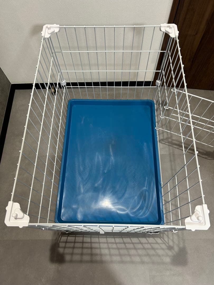 ホワイトメタルワイヤーケージ 大きめ