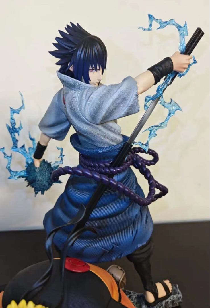 ナルト うずまきナルト うちはサスケ ガレージキット スタチュー塗装済み完成品