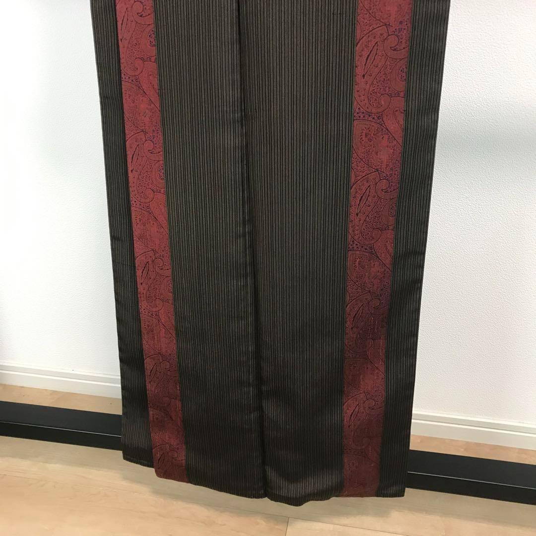 ZF-784 小紋 縦柄 ストライプ ペイズリー 高級 上質 袷 広衿