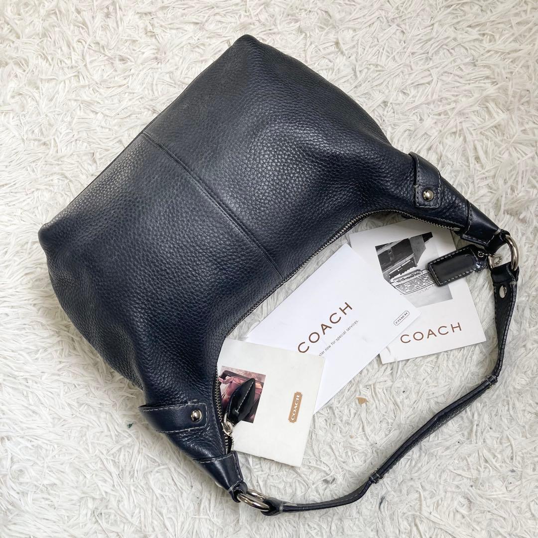 バッグ vintage coach old soho half moon black