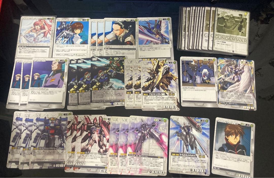 ガンダムウォー 白重　フリーダム　デッキ　パーツ