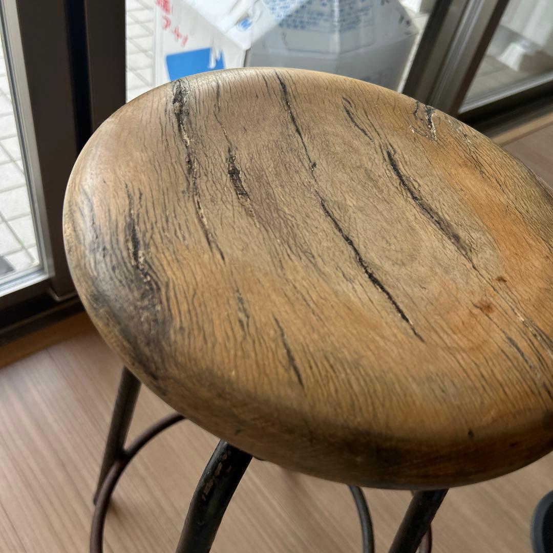 高さ調整可能 バースツール　ヴィンテージ　西海岸