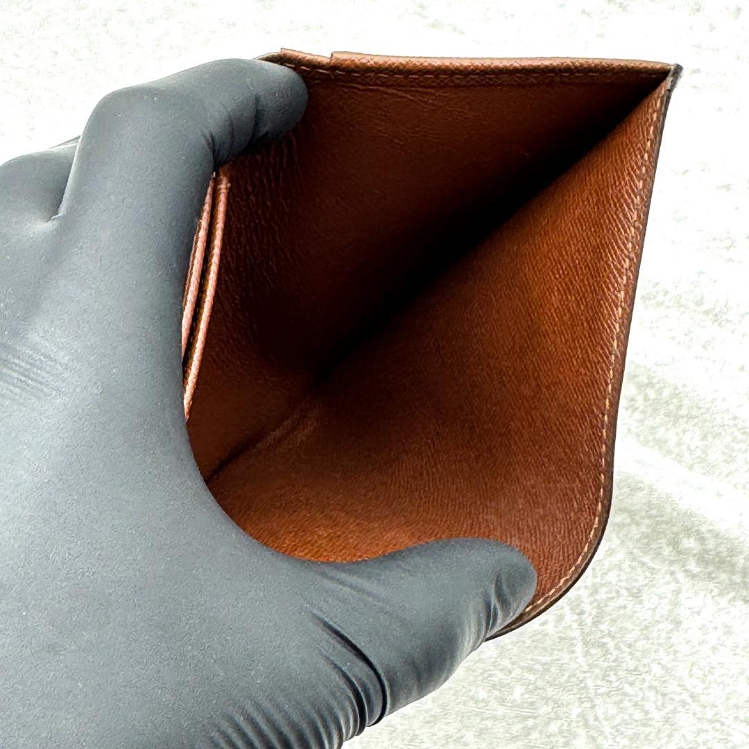 極上 ルイヴィトン モノグラム ポルトフォイユ トレゾール 折り財布 A432