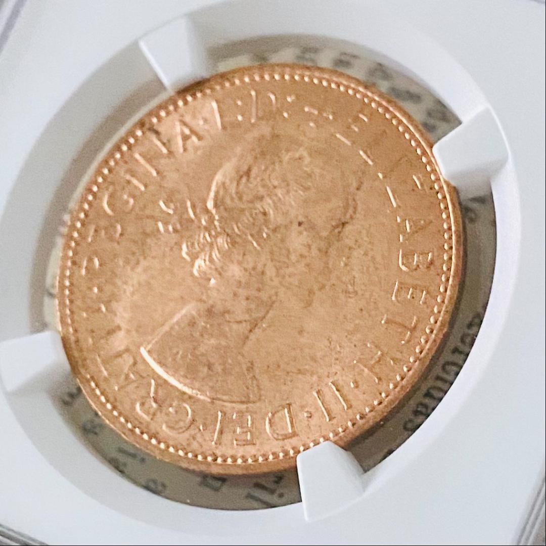 ★NGC★1965 MS63 イギリス 銅貨 ペニー 鑑定 希少