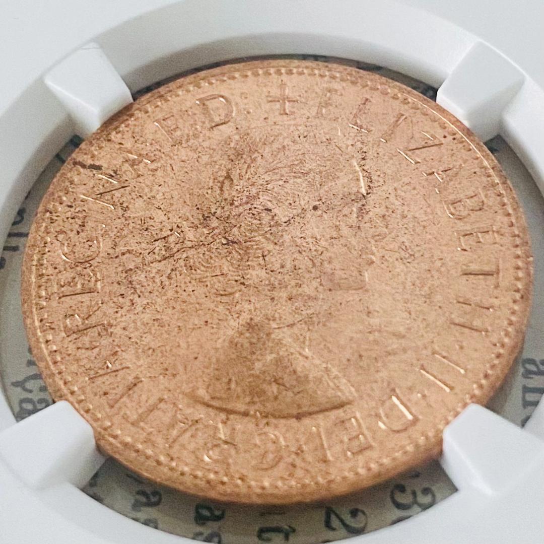 ★NGC★1965 MS63 イギリス 銅貨 ペニー 鑑定 希少
